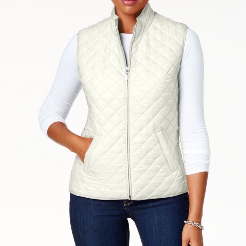 NWOT karen scott petite quilted vest 💛 SIZE PP